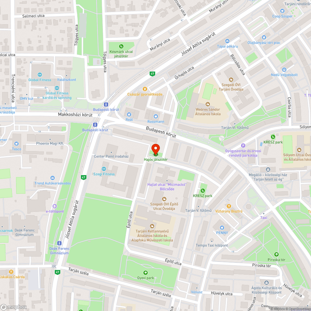 Elhasználódott játszótér kilincsek - Szeged, Tarján bejelentés helye