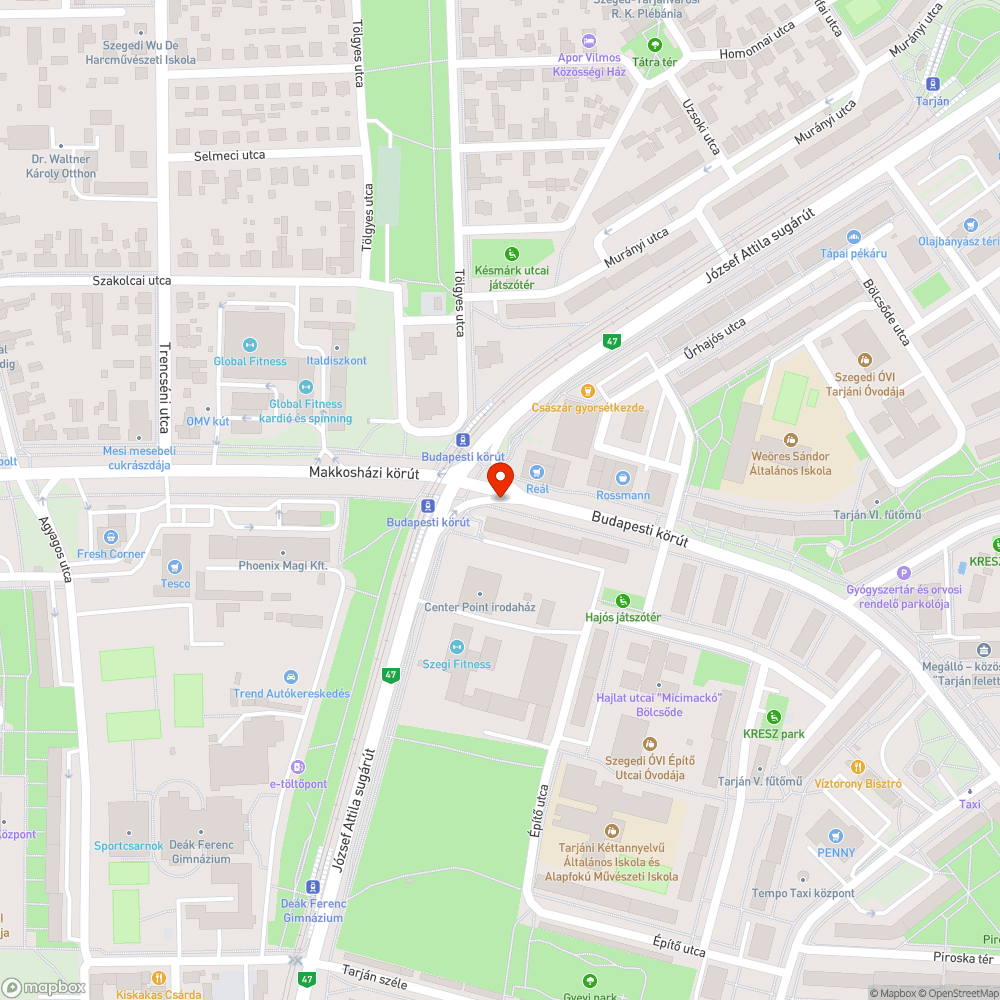 Hatalmas felgyűrödött repedés - Szeged, Bpi krt bejelentés helye