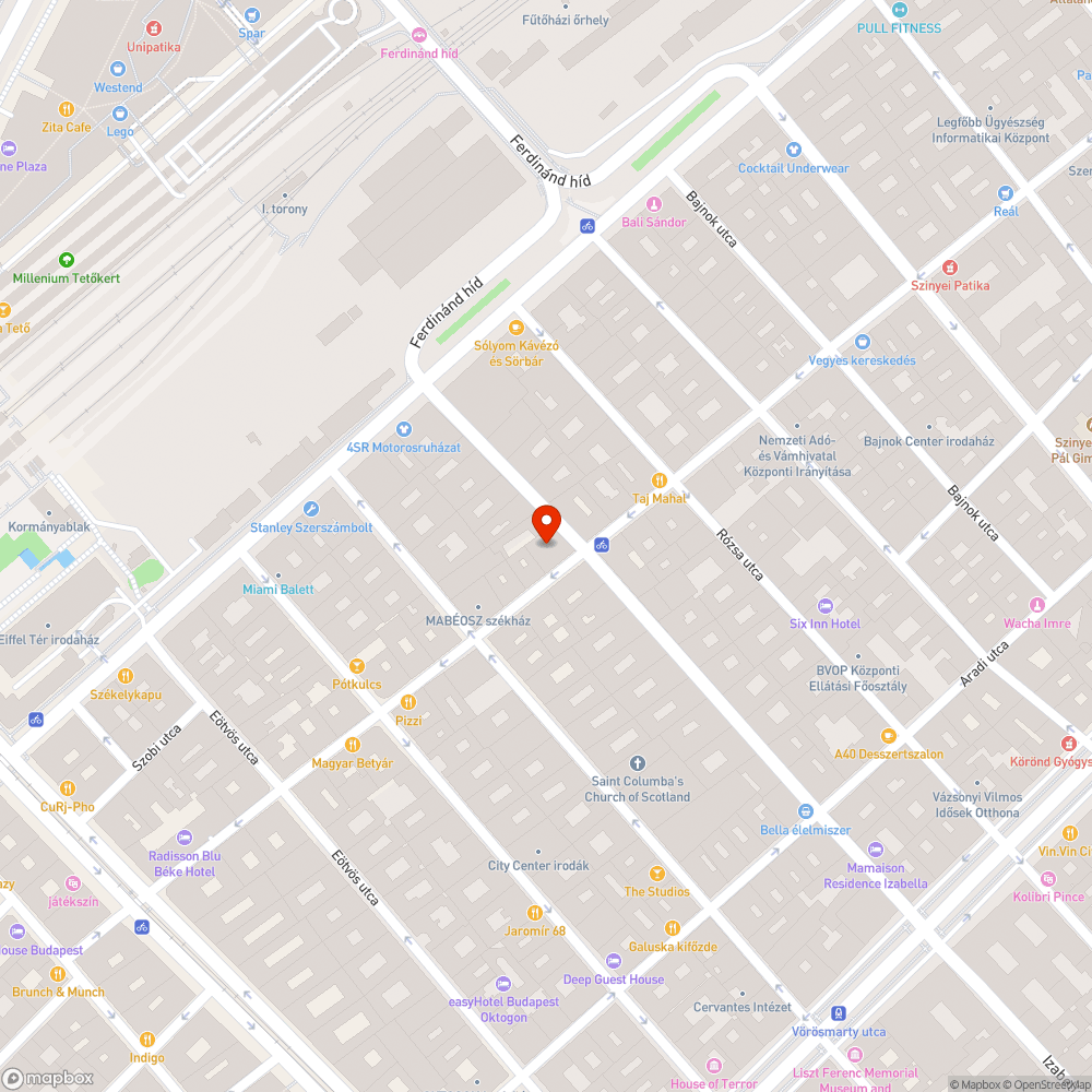 szennyezett útfelület bejelentés helye