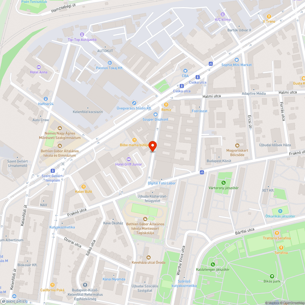 Kitört ablakú ablakkeretek az utcán bejelentés helye