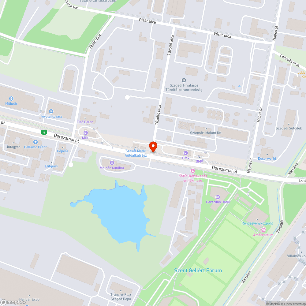 Megkopott zebrák bejelentés helye