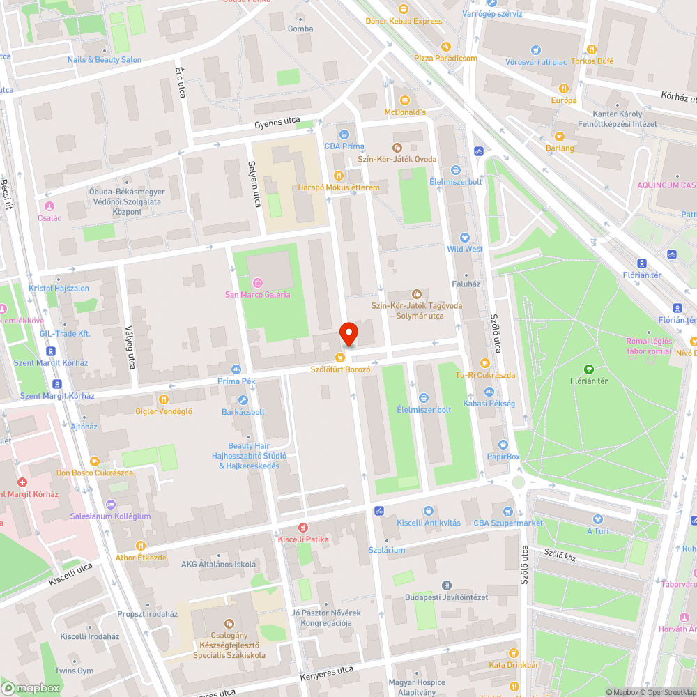 Gazos padka a Zápor utcában bejelentés helye