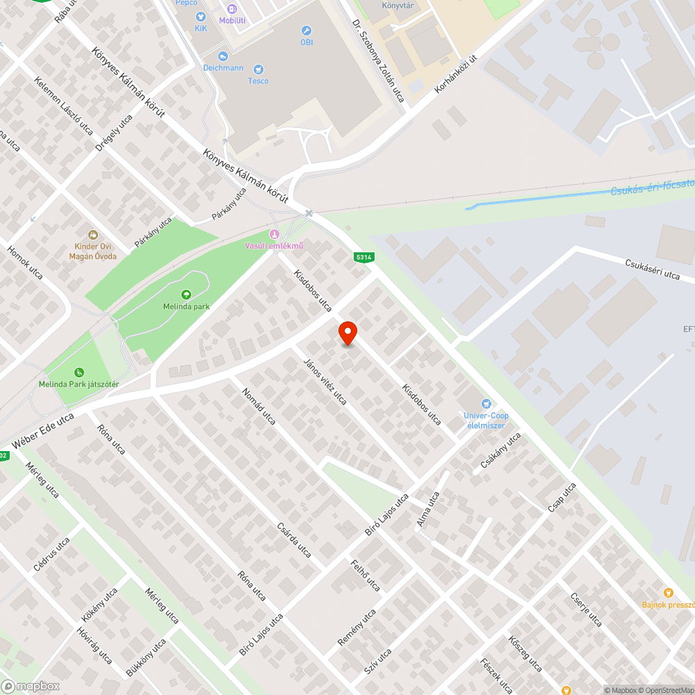 Kráter bejelentés helye