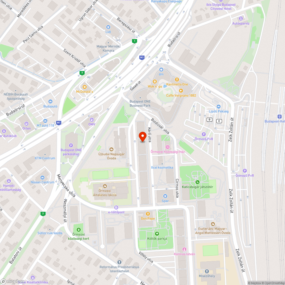 Kérő utca fémhulladék a fán bejelentés helye