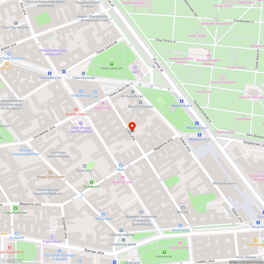 Szemét az utcán bejelentés helye