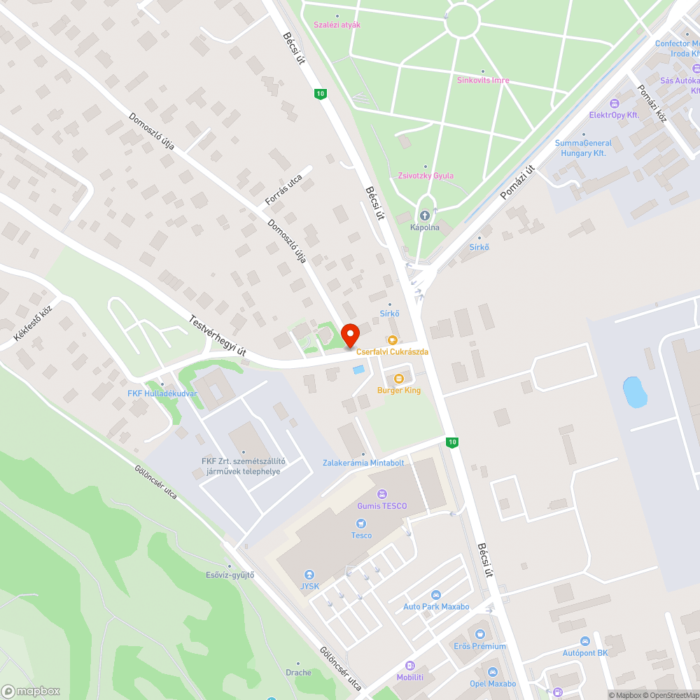 Szabálytalan parkolás bejelentés helye