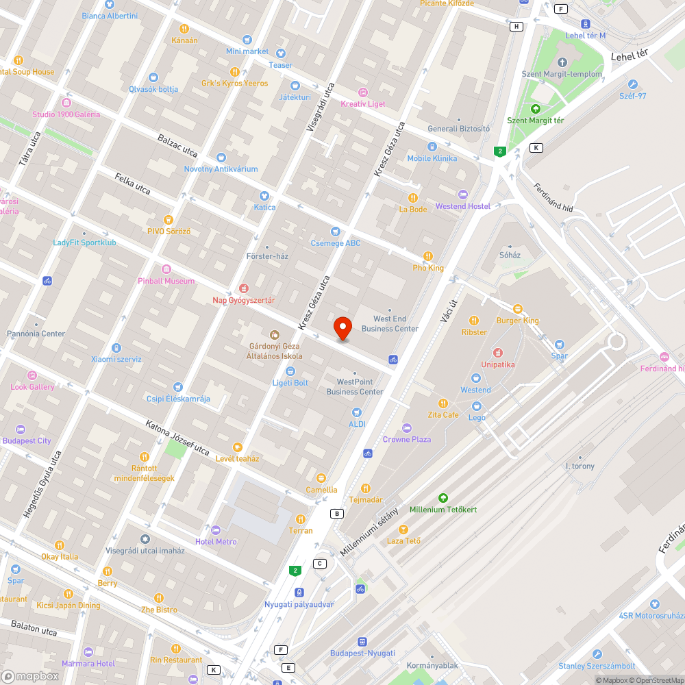 Kátyú - járdán ! bejelentés helye