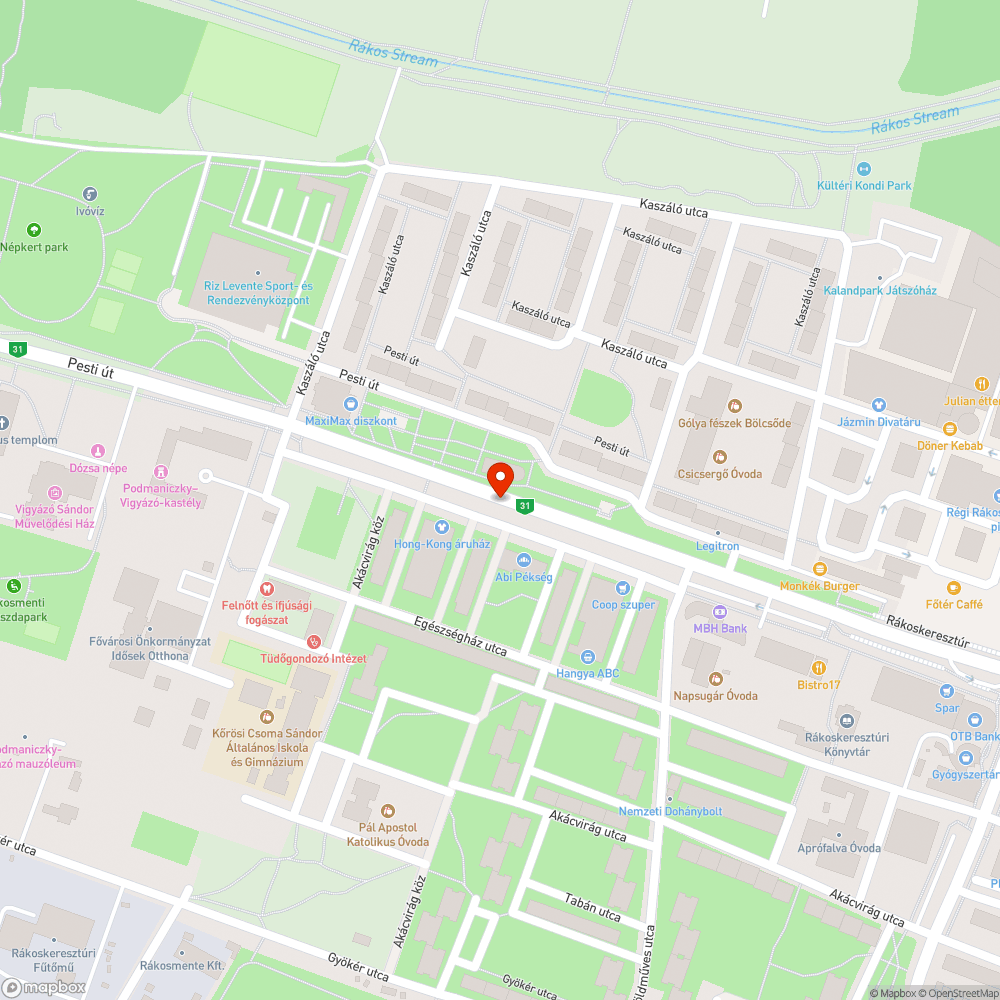 Kidöntött poller bejelentés helye