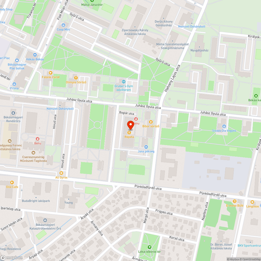 Nagyon sötét bejelentés helye