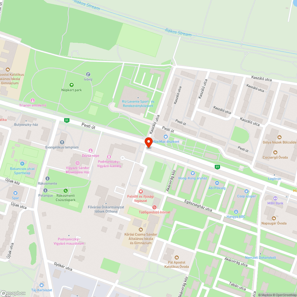 Fekszik bejelentés helye