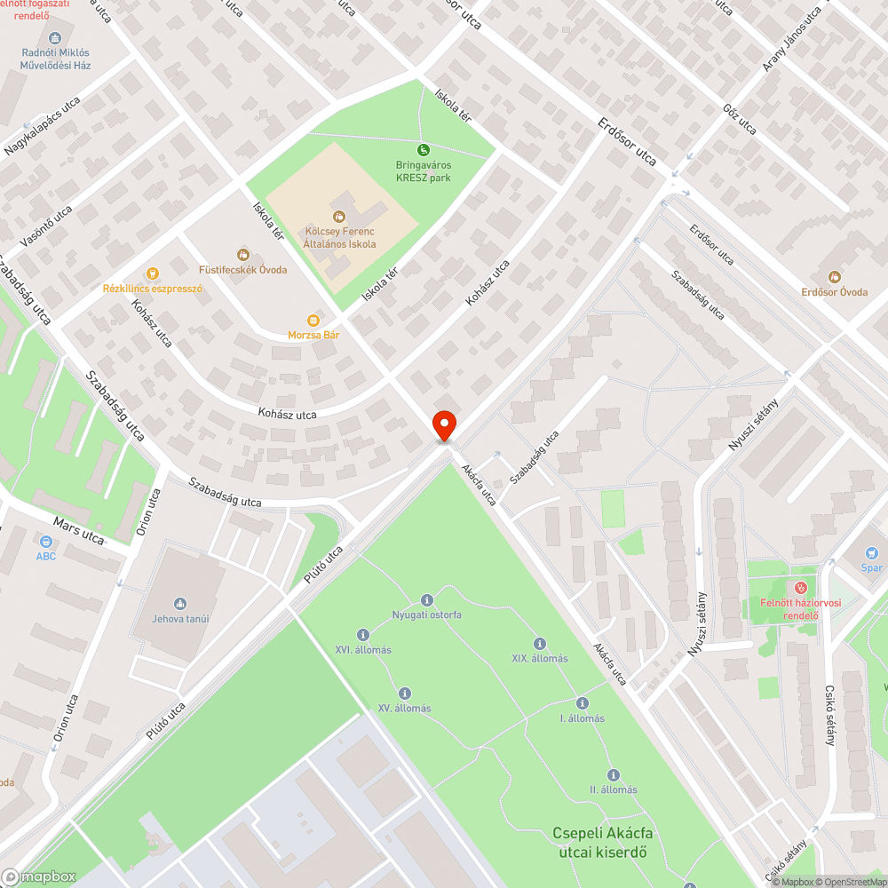 Megsüllyedt fedelek bejelentés helye