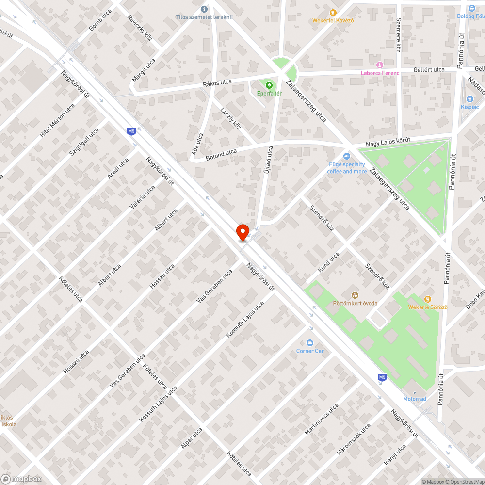 Nagykőrösi úti felüjáró mellett hatalmas szeméthalom bejelentés helye