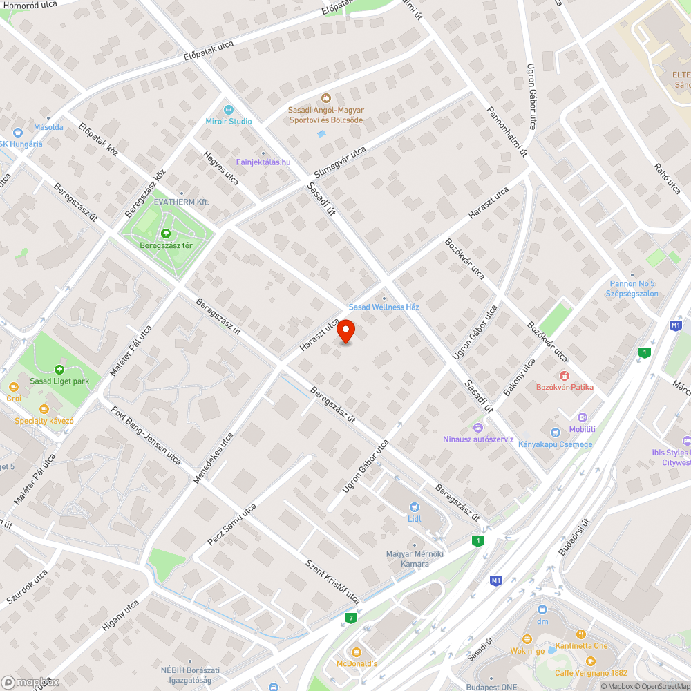 Két fa hiányzik a Haraszt utcában bejelentés helye