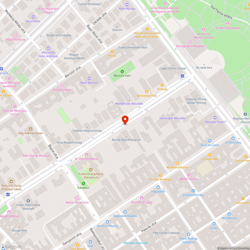 Leszakadt pad bejelentés helye