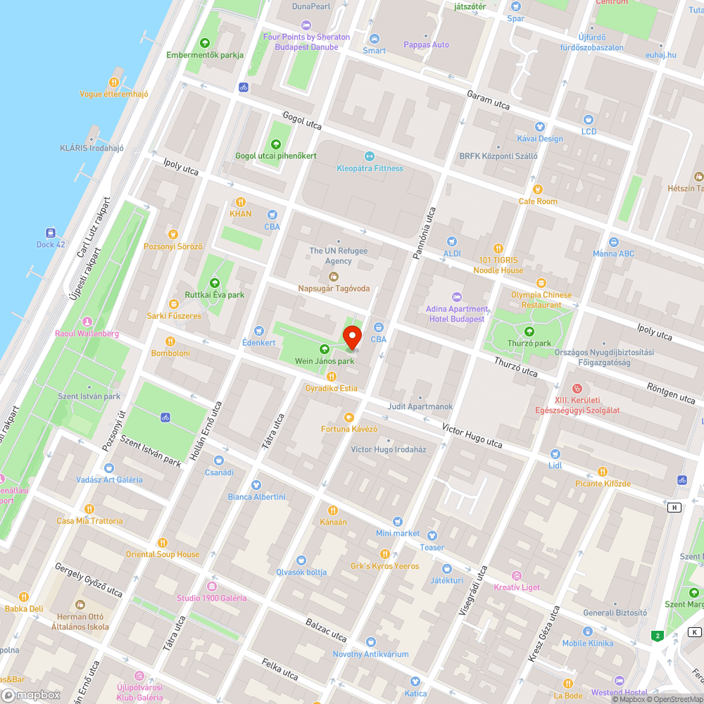 Náci graffiti a Pannónián az árkádok alatt bejelentés helye