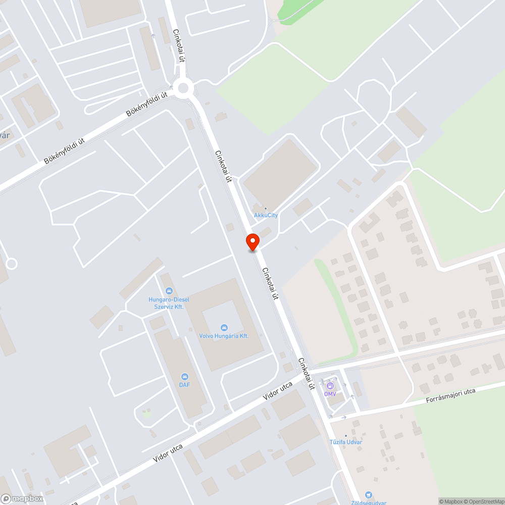 A szokásos igénytelen gaznyírás II. bejelentés helye