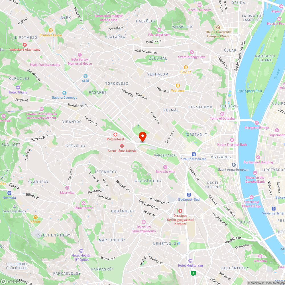 Szilágyi Erzsébet fasor kátyús/ egyenetlen úttest bejelentés helye