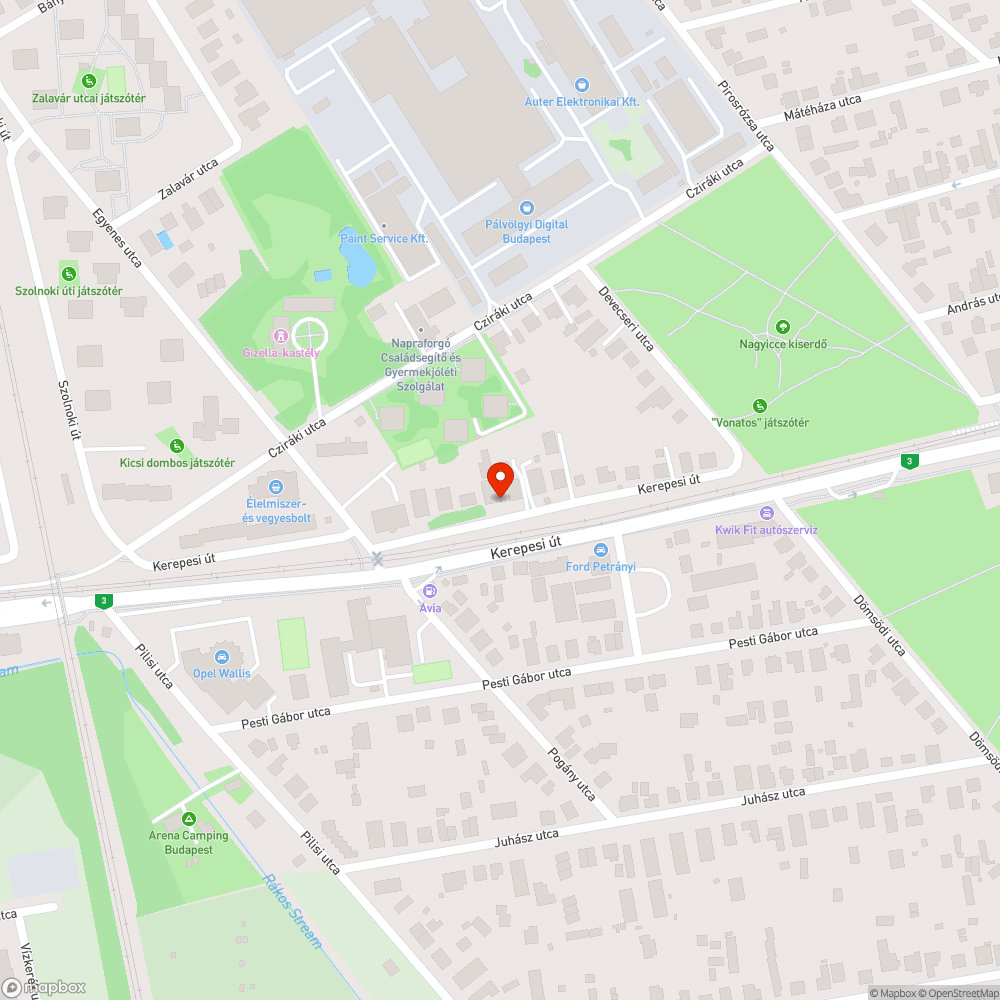 Elhagyatott fémkeretek bejelentés helye