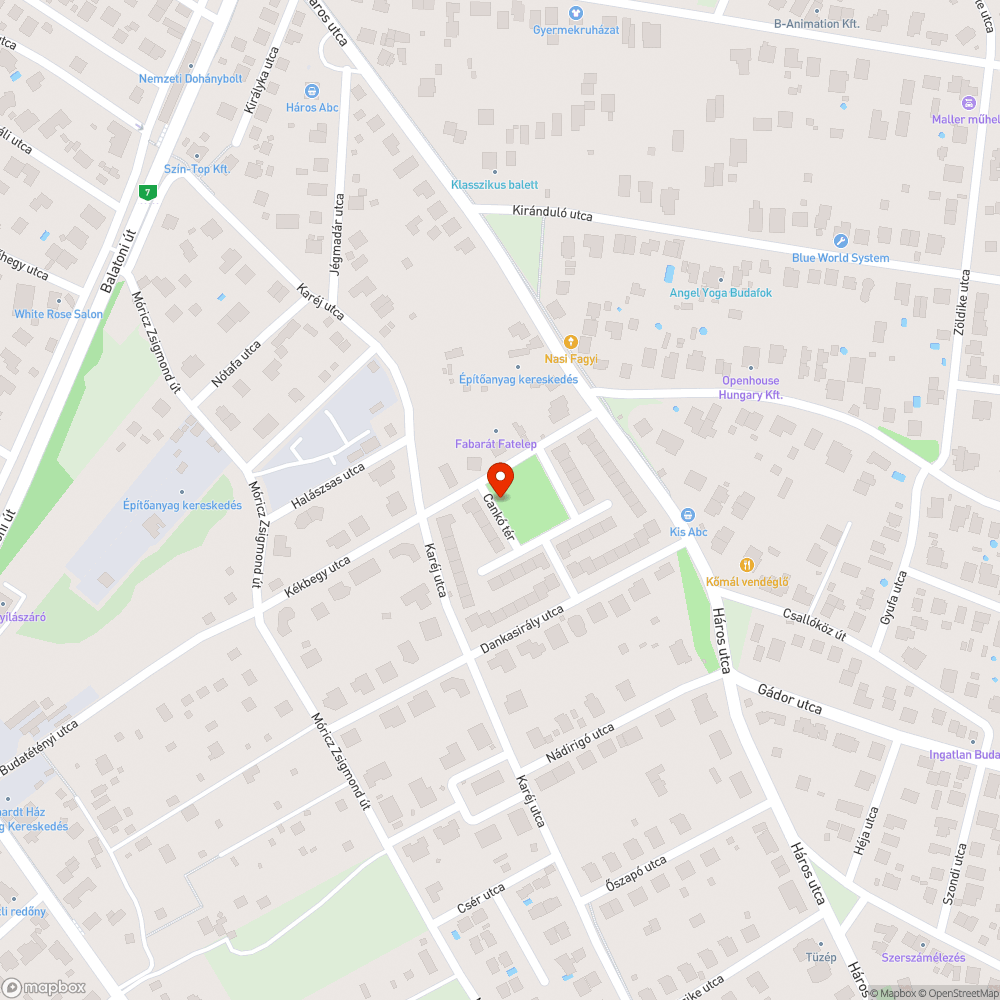 Beszakadó úttest bejelentés helye