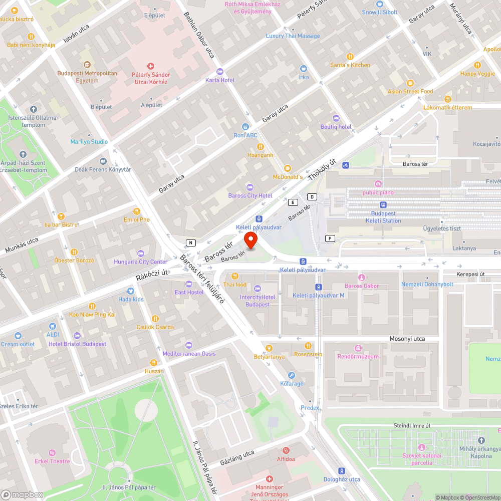 Meg mindig a Keleti bejelentés helye