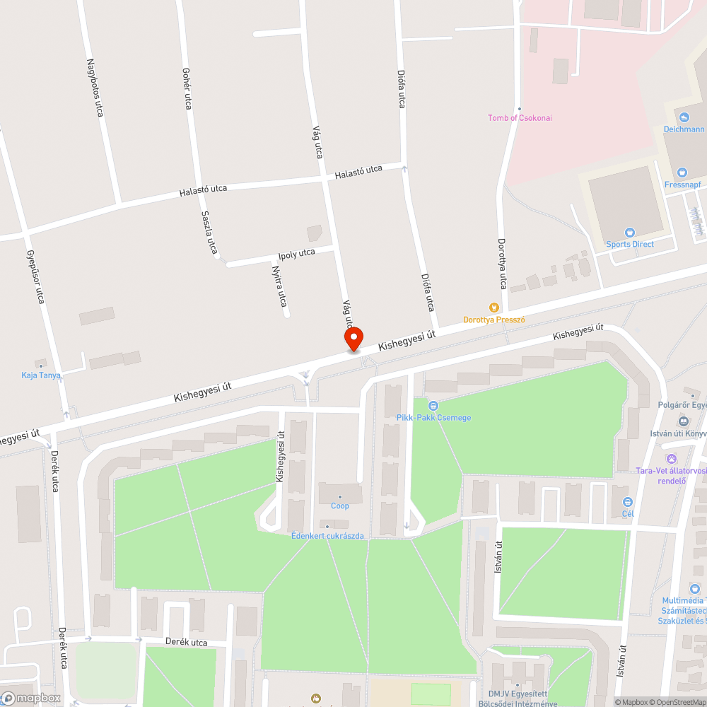 Beszakadt csatornafedél bejelentés helye