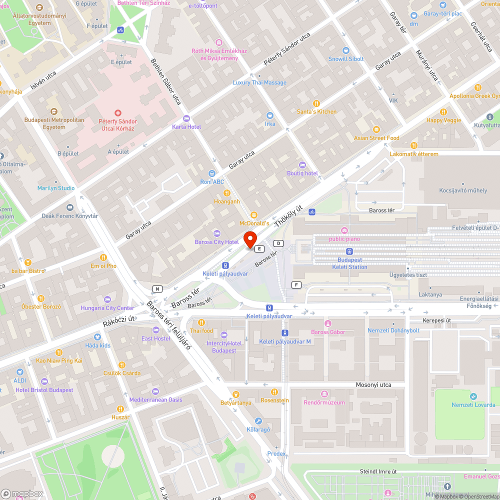 Graffitis váró (Keleti pályaudvar) bejelentés helye