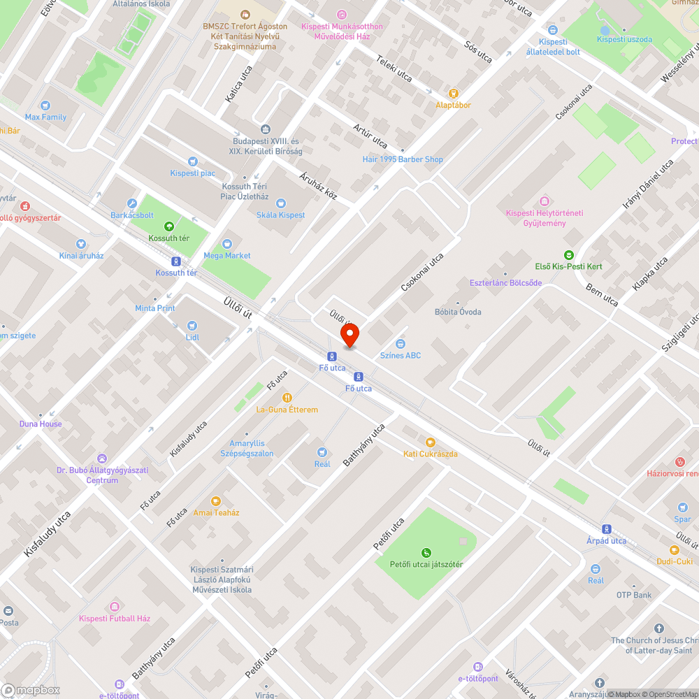 Elszáradt fa bejelentés helye