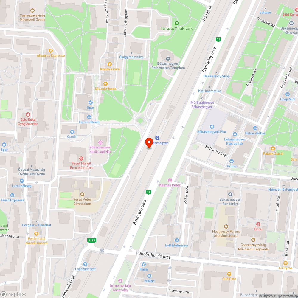 Graffitis ATM bejelentés helye