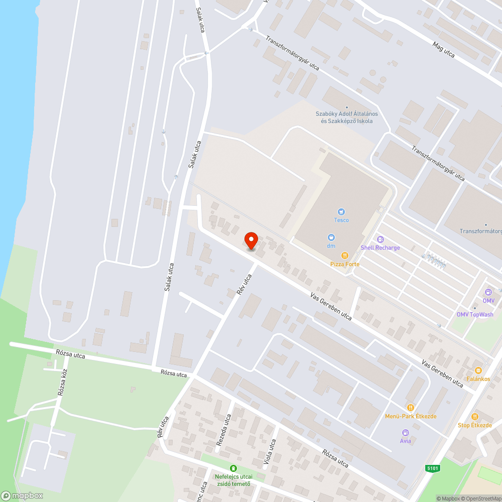 Megsüllyedt útpálya bejelentés helye