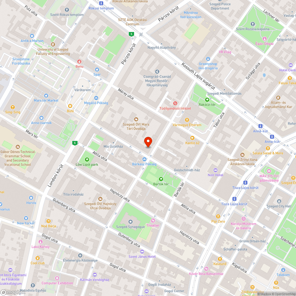 Elkopott, megrongált táblázás bejelentés helye