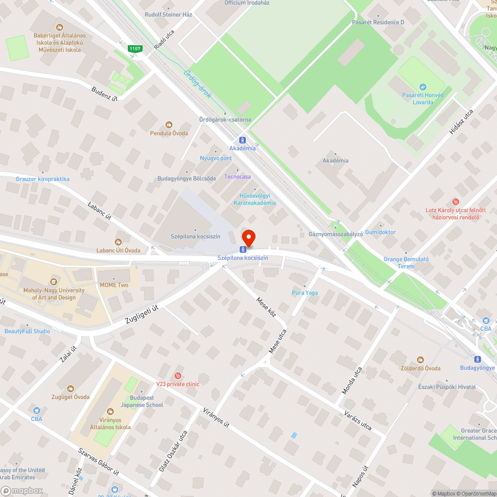 Budakeszi út kerékpáros jelzések bejelentés helye