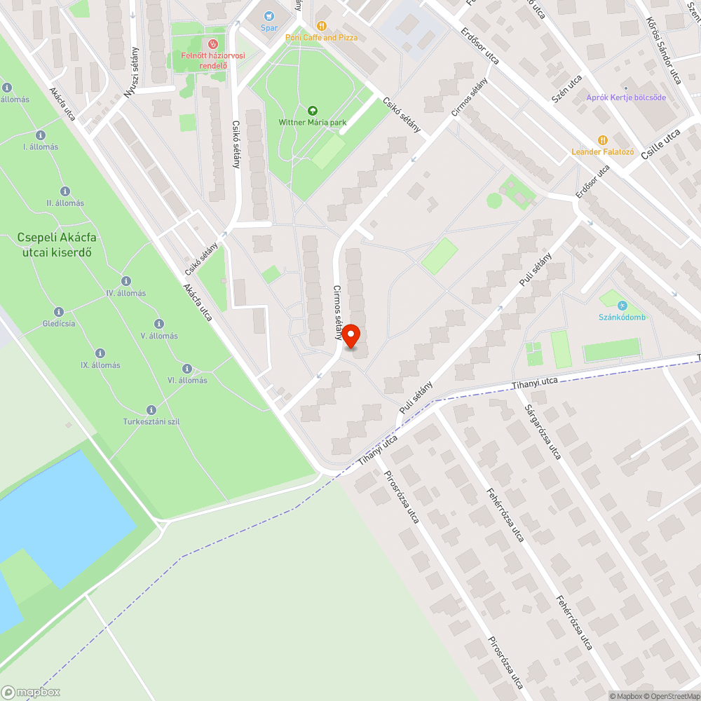 Megsüllyedt szekrény bejelentés helye