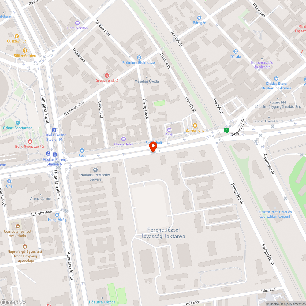 Nagy mennyiségű apró törmelék a járdán bejelentés helye