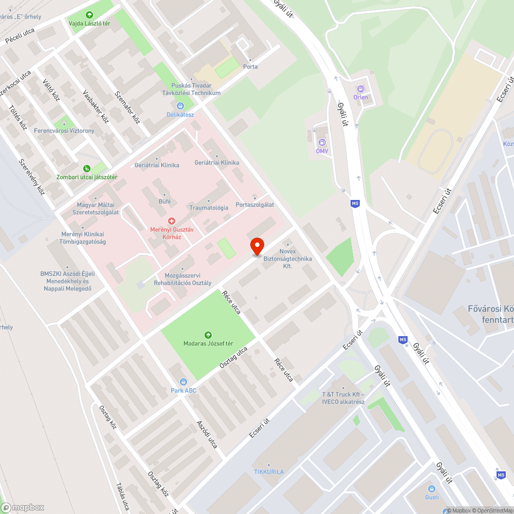 A Gyáli út 21-23 című közterület bejáratának állapota bejelentés helye