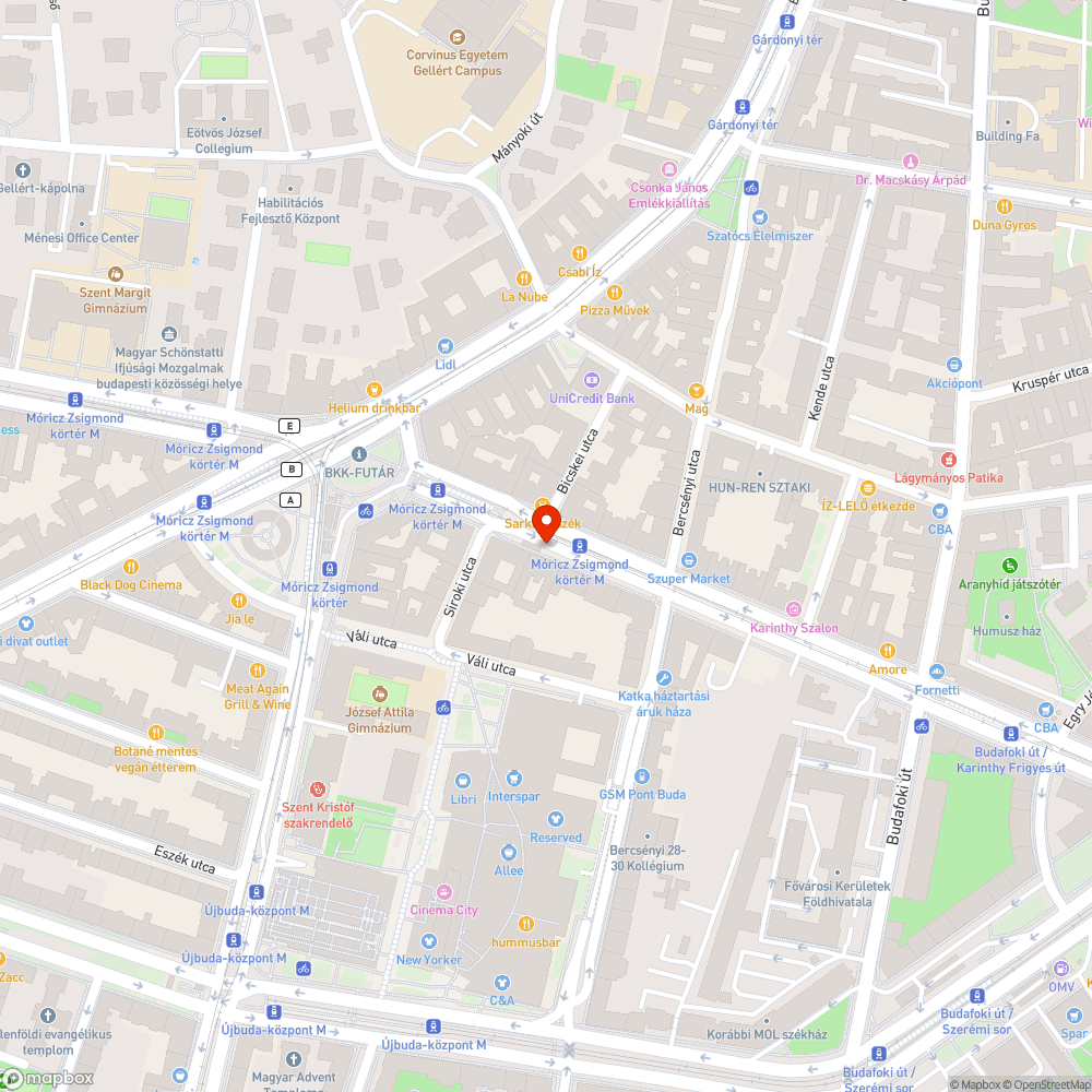 Faverem bejelentés helye