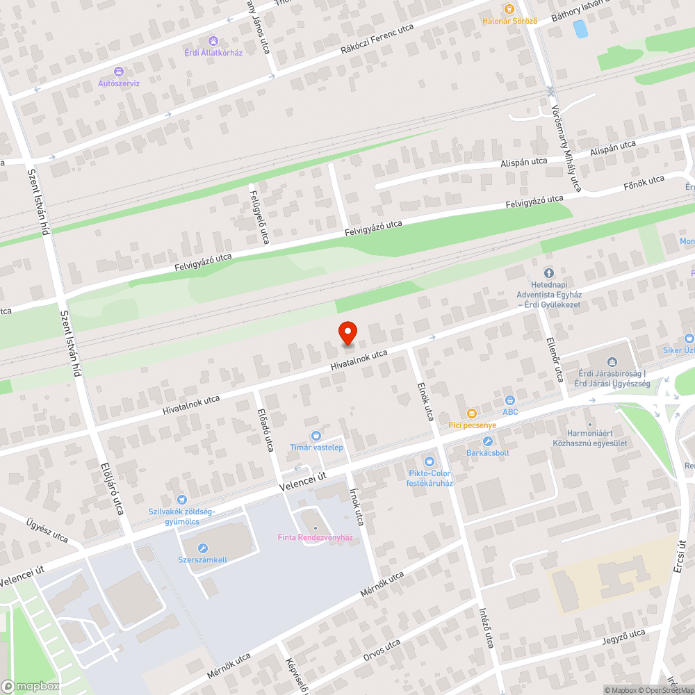 Gázszag bejelentés helye