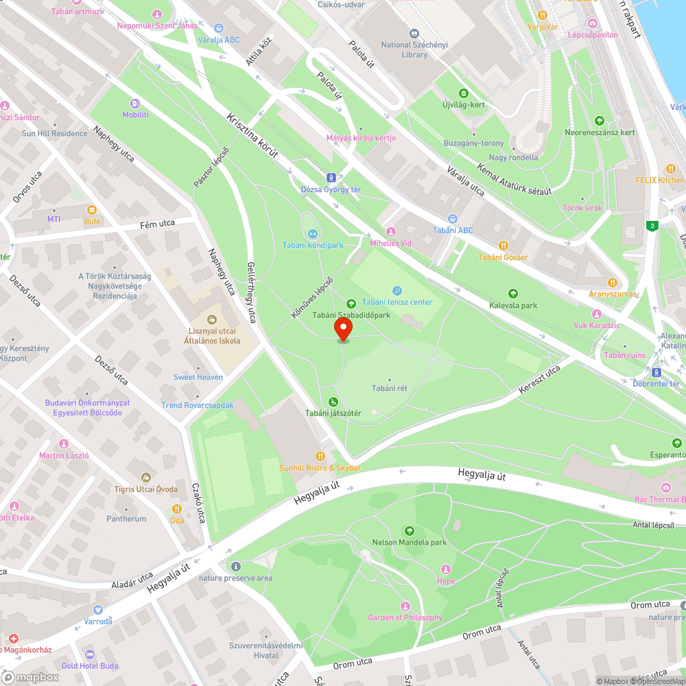 Tabáni sétányok akadálymentesítése bejelentés helye