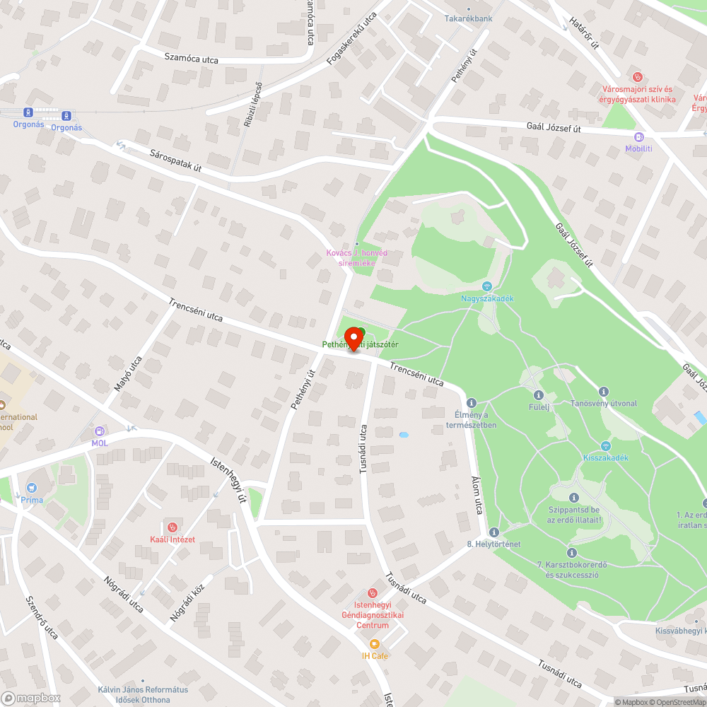 Kiégett lámpa bejelentés helye