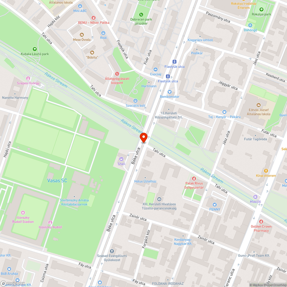 Hiányzó zebra és közlekedési lámpa bejelentés helye