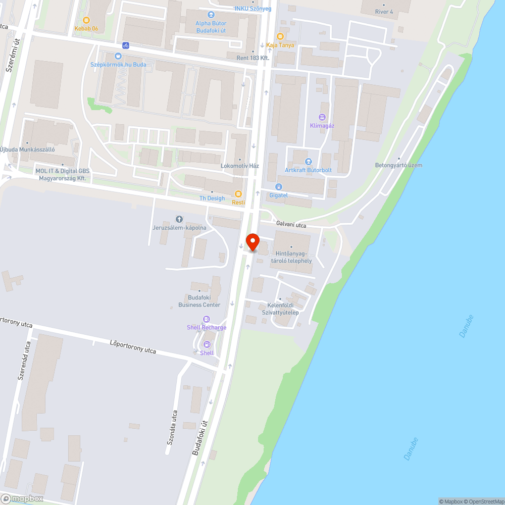 Elhagyott autógumi bejelentés helye