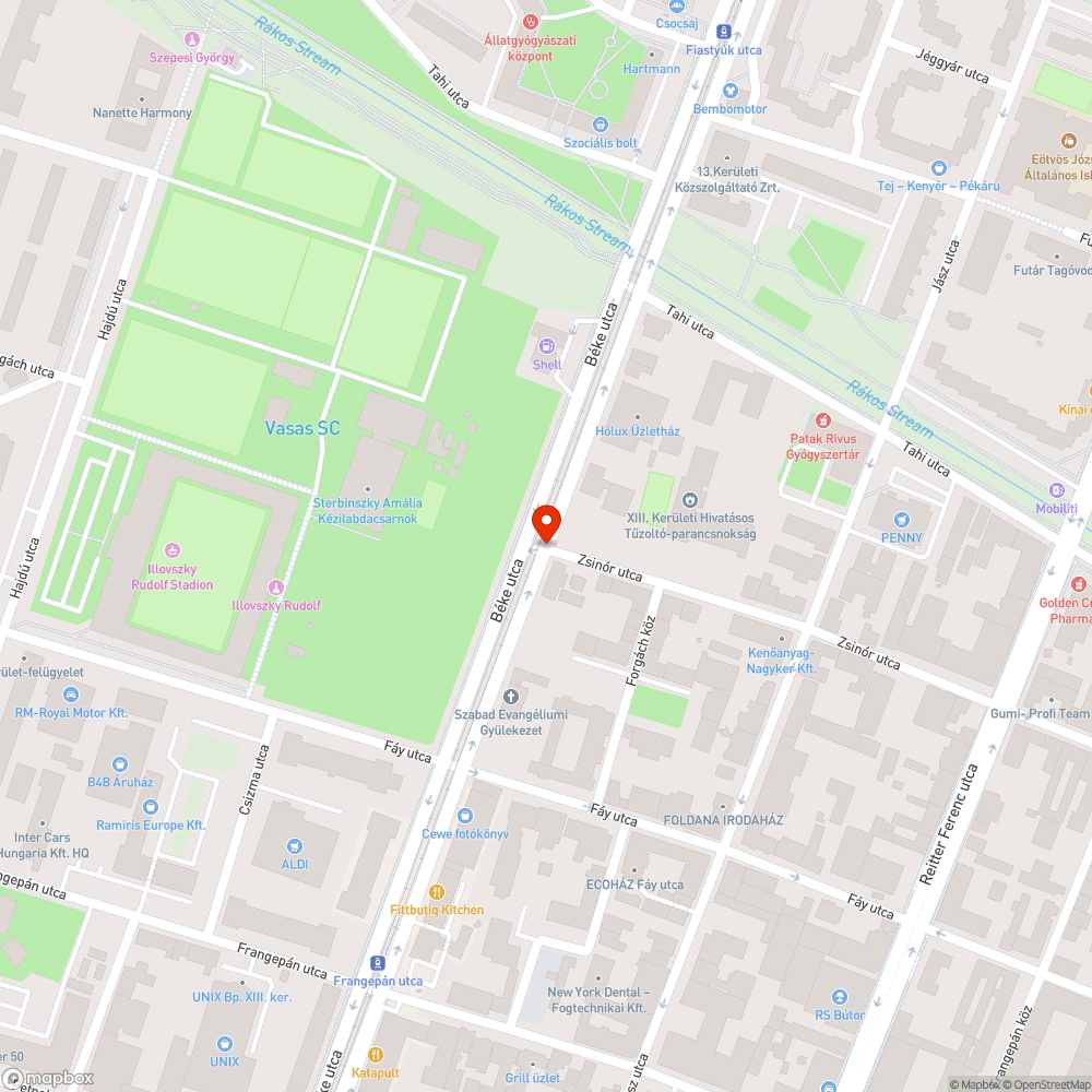 Hiányzó gyalogátkelőhely bejelentés helye