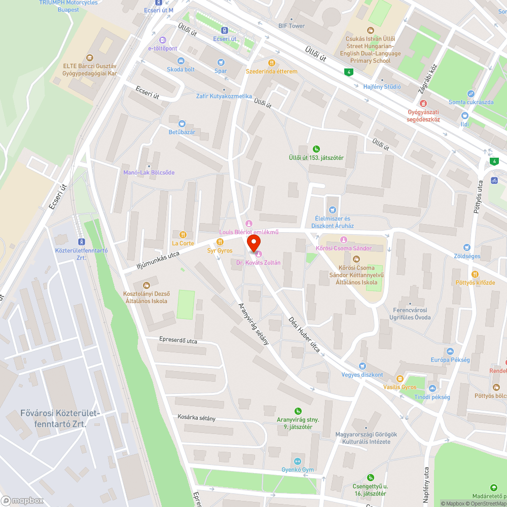 Régi szemetesedény bejelentés helye