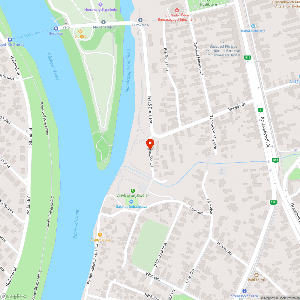 Félkész kerékpárút bejelentés helye