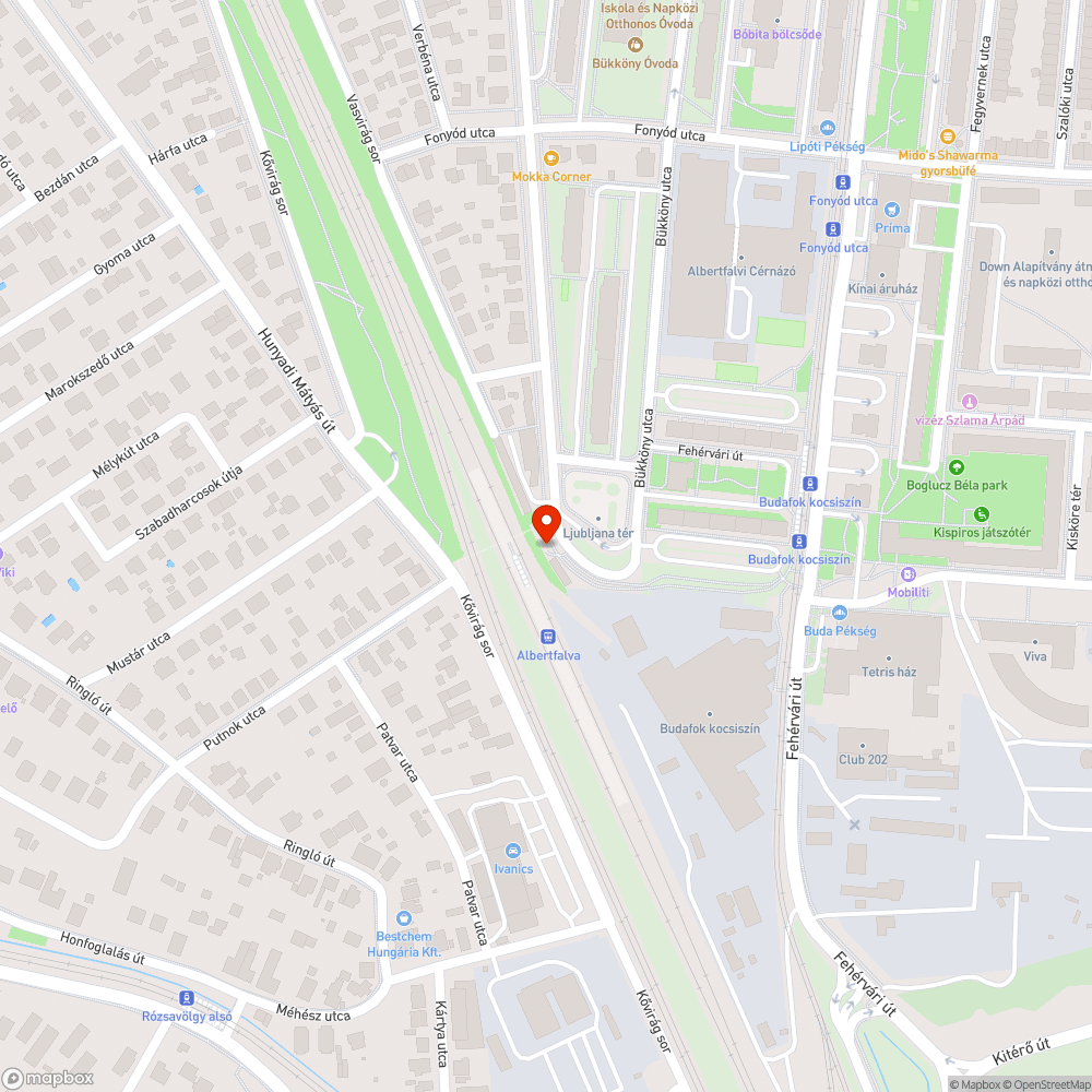 Dupla oszlop bejelentés helye