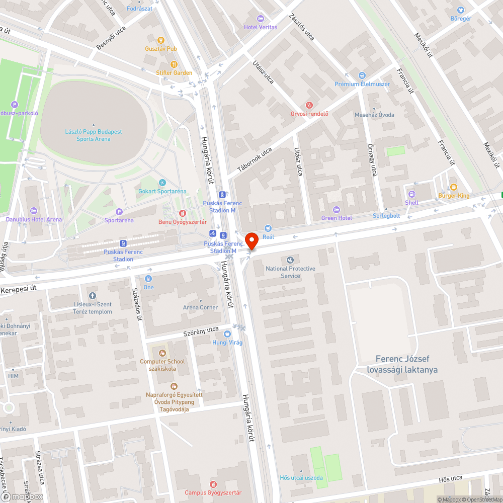 Megállás helyét jelölő felfestés - téves bejelentés helye