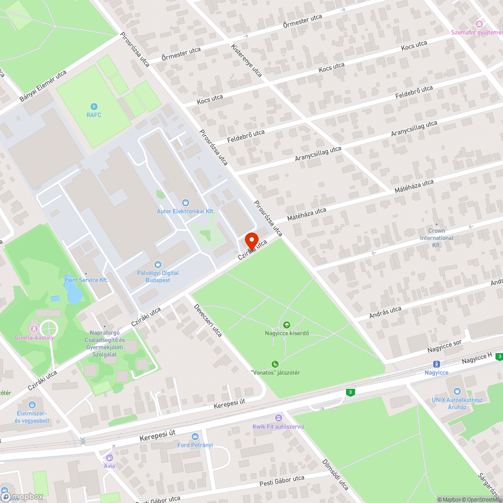 Elhagyott roncs bejelentés helye