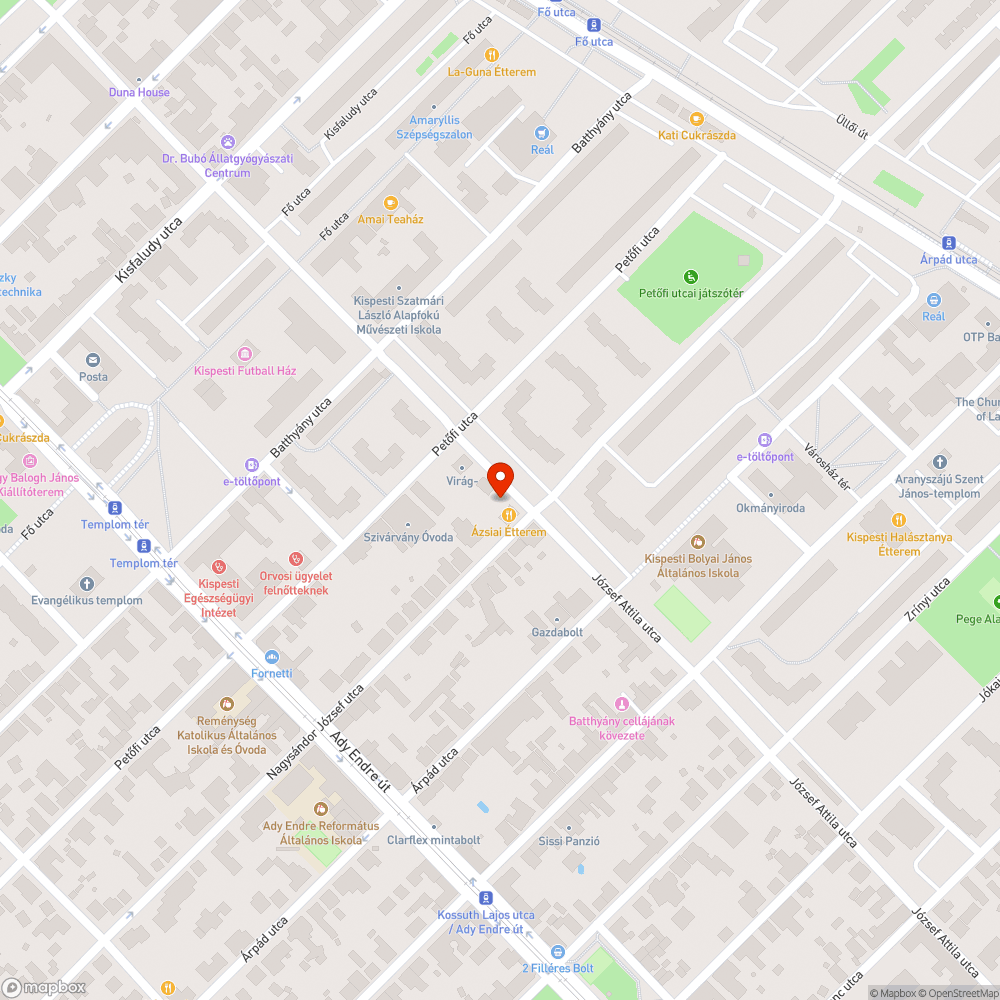 Elhagyott jármű bejelentés helye