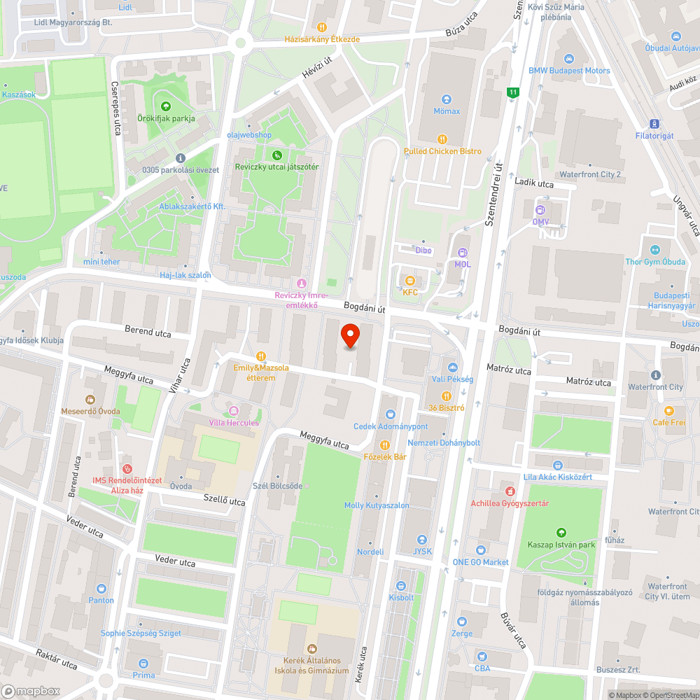 Zöldhulladék bejelentés helye