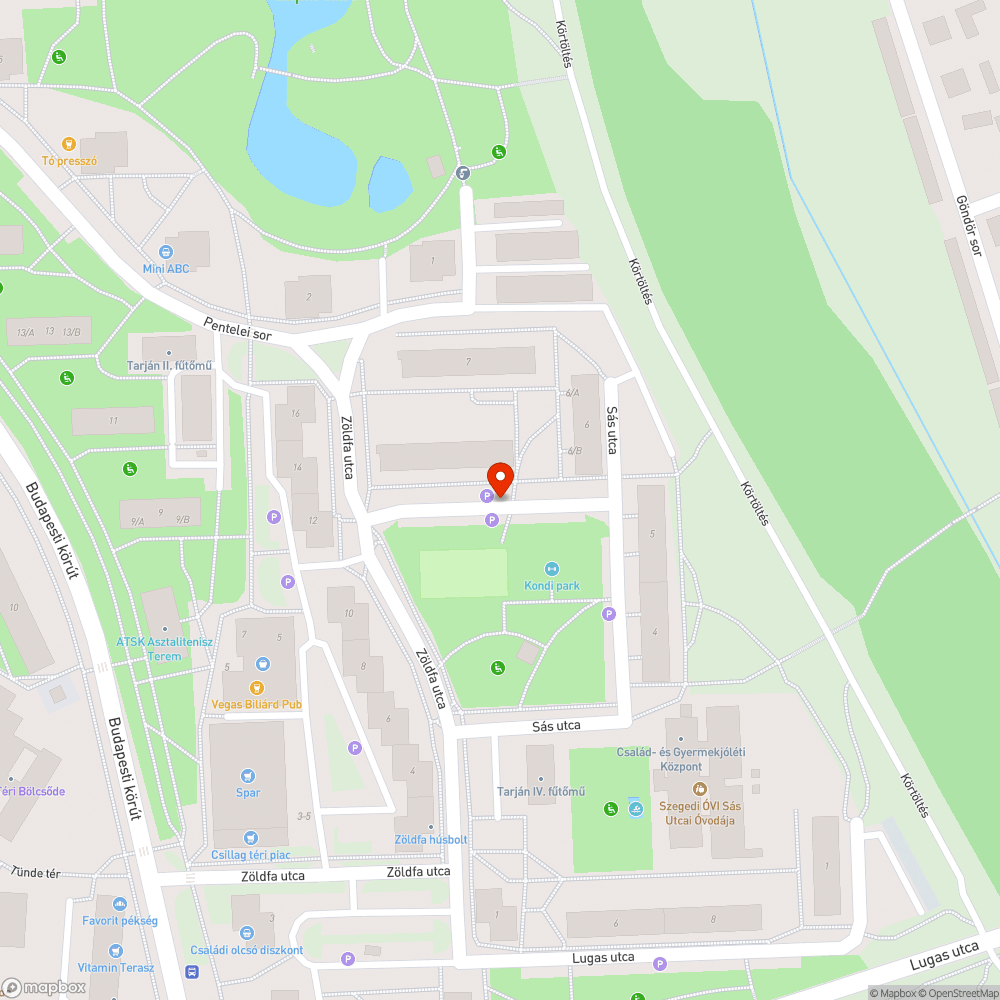 Elhagyott autó bejelentés helye