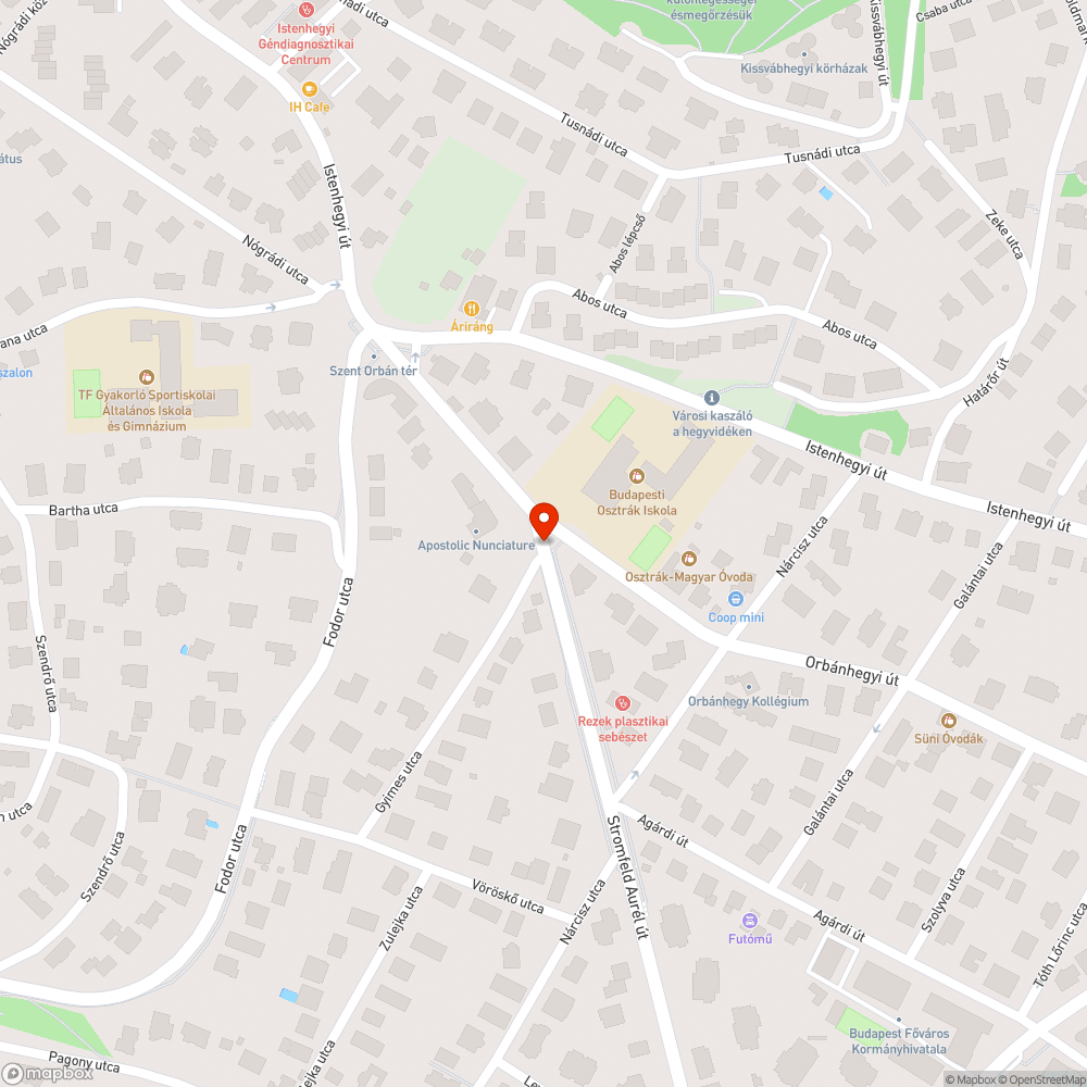 Befejeztlen zebra? bejelentés helye